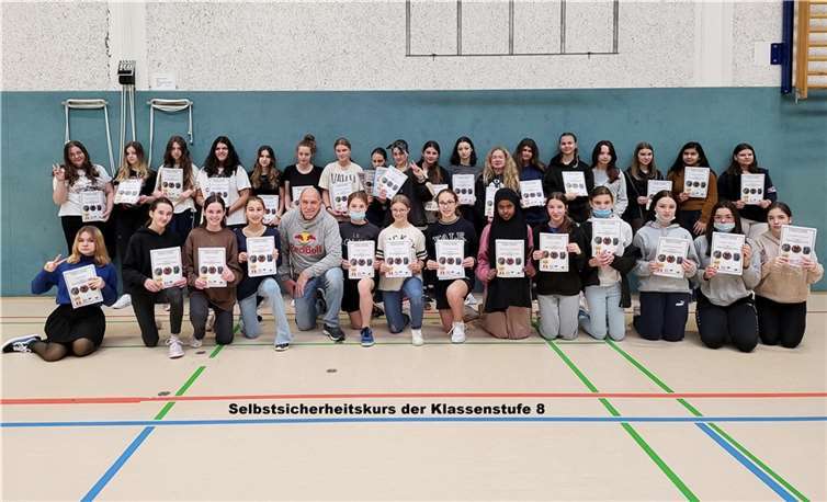 Der Selbstsicherheitskurs der Klassenstufe 8. Quelle: Realschule Plus Puderbach