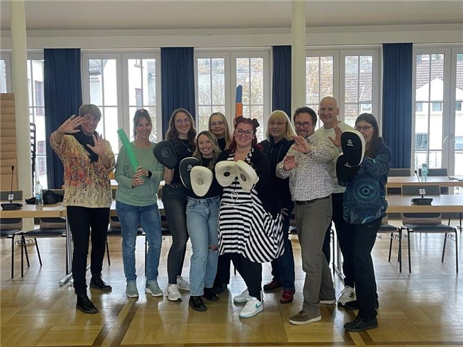 Der Selbstverteidigungskurs traf bei den Mitarbeitenden auf große Begeisterung. Foto: Jennifer Dustmann / Stadt Mayen