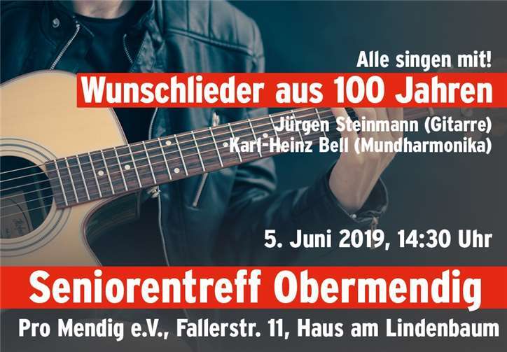 Der Seniorentreff Mendig feiert das Einjährige mit Liedern.