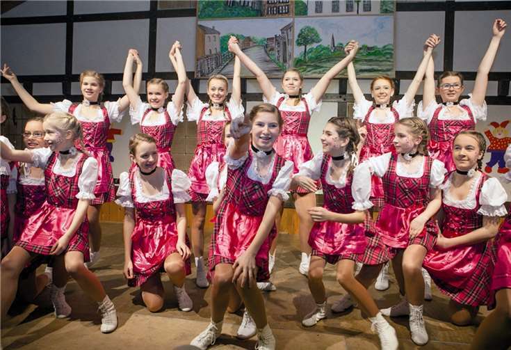 Der Showtanz der mittleren Garde der KG Ollheimer Bubbelsbröder versetzte das Publikum bei der Karnevalssitzung der SG Ollheim-Straßfeld in Begeisterung.