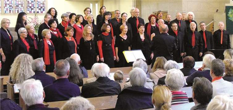 Der Singkreis 70 legte einen tollen Auftritt in der Christuskirche hin. privat