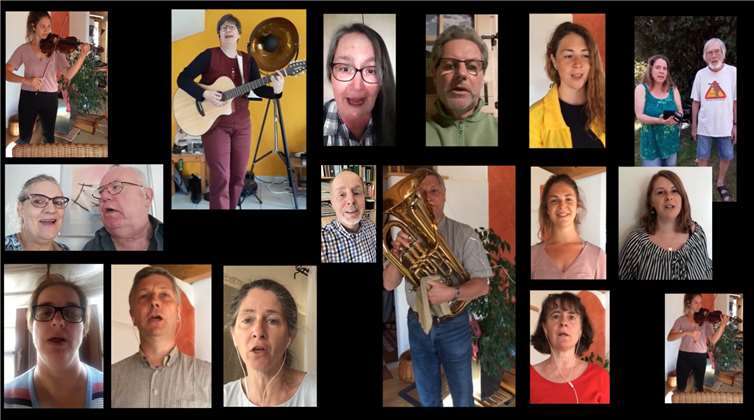 Der Singkreis Spay hat die probenlose Zeit genutzt, um ein innovatives Projekt auszuprobieren, das derzeit im Internet immer mehr Anhänger findet: Singen in Form eines „virtuellen Chores“.Foto: privat