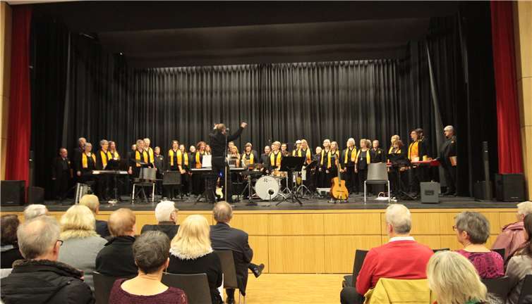 Der SonntagsChor RLP überzeugte in der Stadthalle. AND