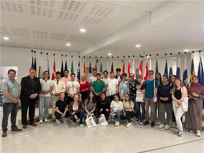 Der Sozialkunde Leistungskurs in Brüssel. Foto: privat