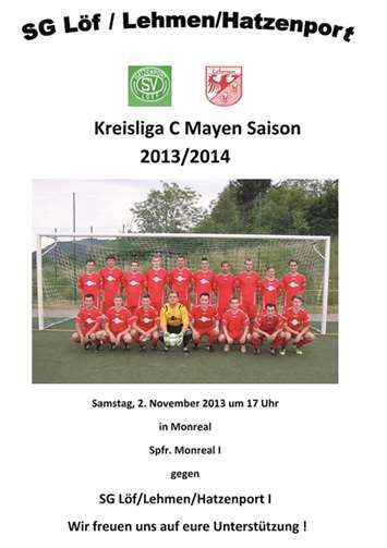 Der Spfr. Monreal I gegen die SG Löf/Lehmen/Hatzenport I.