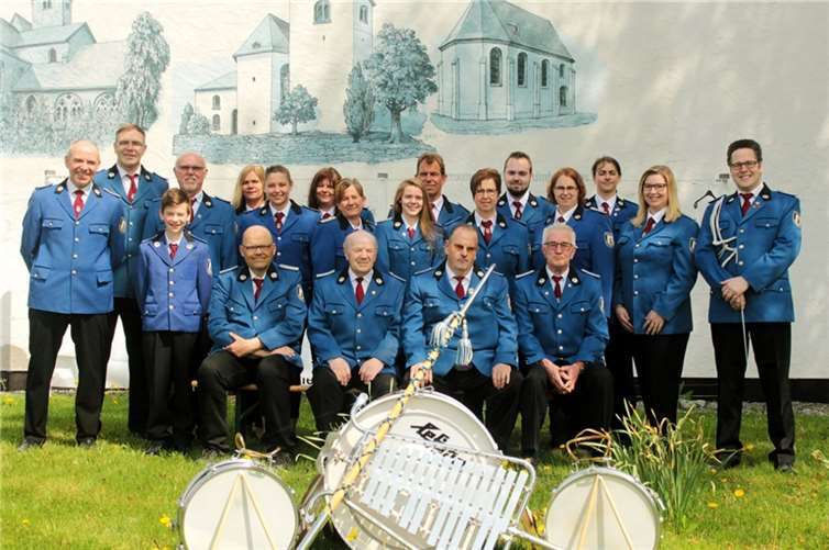 Der Spielmannszug Heimbach - Weis heute.Fotos: privat