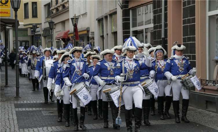 Der Spielmannszug der „Blauen Funken“. privat
