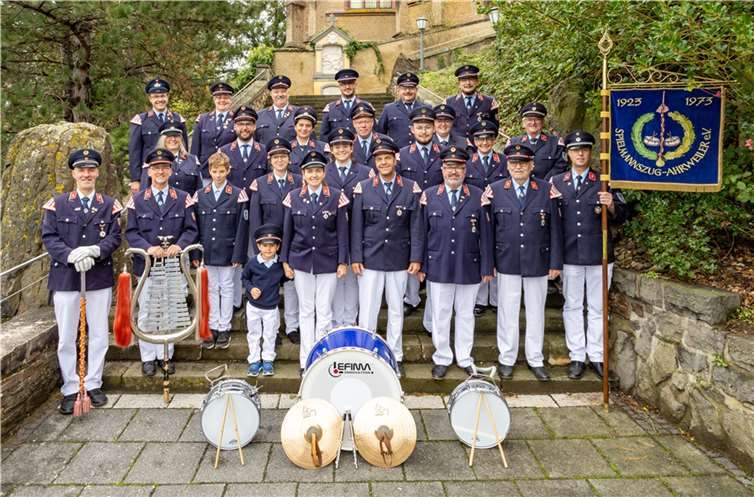 Der Spielmannszug im Jubiläumsjahr 2023.Foto: Stephan Wirwalski