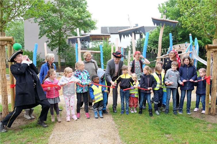 Der Spielplatz in der Hochstraße ist ein Paradies für kleine Piraten. Foto: privat