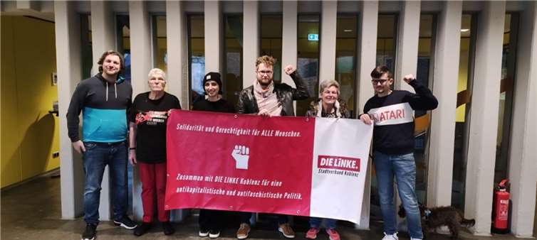 Der SprecherInnenrat wurde neu gewählt. Quelle: Die Linke. Koblenz