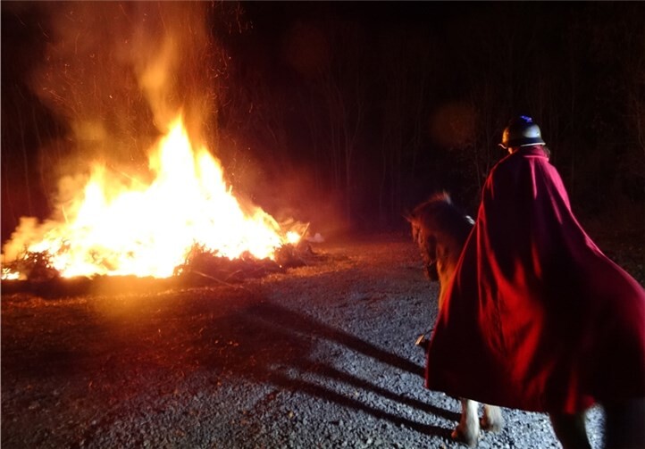 Der St. Martin am Feuer. privat