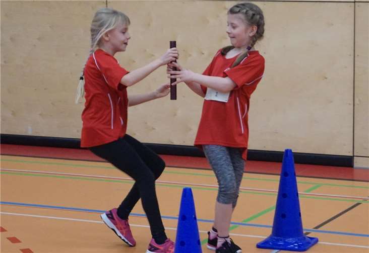 Der Staffelwechsel klappt hervorragend.