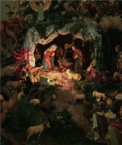 Der Stall zu Bethlehem in der Krippe in Kalt.  Foto: privat