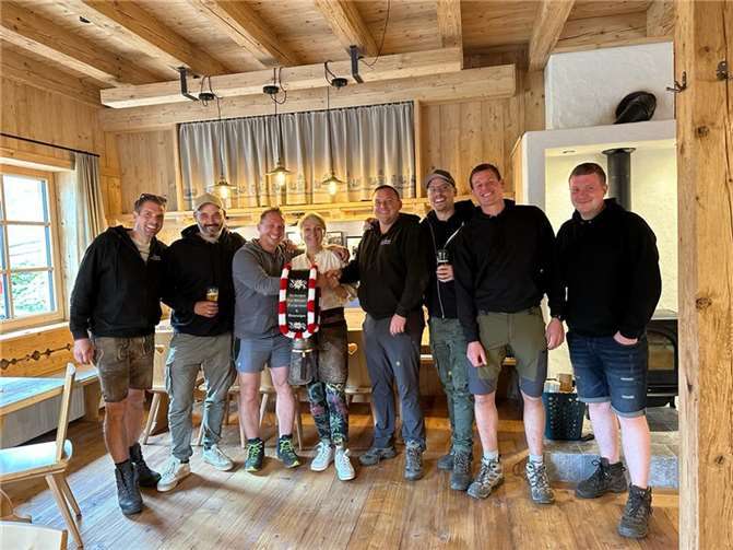 Der Stammtisch „Geil am Seil“ war in Kaprun.  Foto: privat