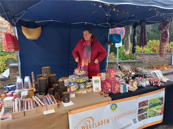 Der Stand des Weltladens. Quelle: Weltladen Remagen-Sinzig