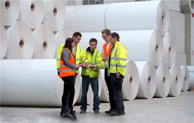 Der Standort Mayen ist eines der größten Werke für Recyclingkarton in Europa.Foto: WEIG-Gruppe