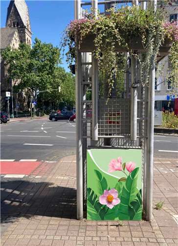 Der Stromkasten von Künstler Daniel Schmitz.