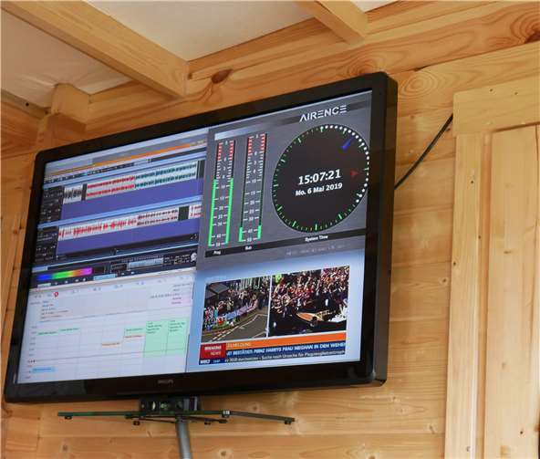 Der Studioeingang des Radio Westerwald.