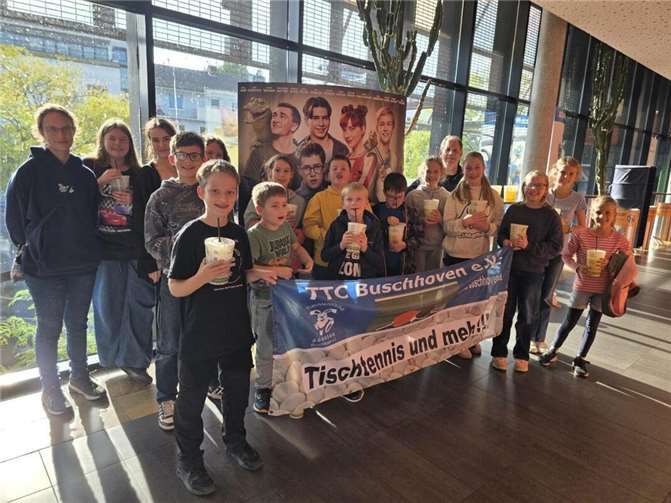Der TTC Buschhoven war mit einem Teil seiner Kinder und Jugendlichen zu Gast beim Kinopolis Bonn-Bad Godesberg. Foto: privat