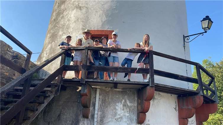 Der Tag begann am Nachmittag mit einer Stadtführung für die jüngeren Mitglieder des Vereins. Foto: Stadtkapelle Münstermaifeld