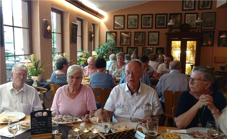 Der Tag endete mit einem guten Abendessen. Foto: privat