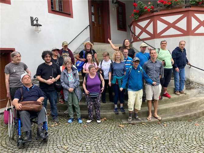 Der „Treff 81“ bei der Freizeit im thüringischen Ziegenrück.  Foto: Jürgen Pirrong