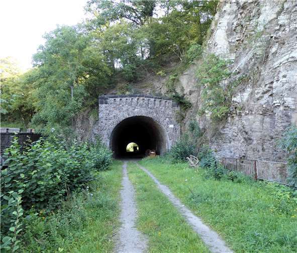 Der Tunnel in Schuld im Verlauf der ehemaligen Eisenbahntrasse, auf der der neue Radweg verlaufen könnte. Foto: privat