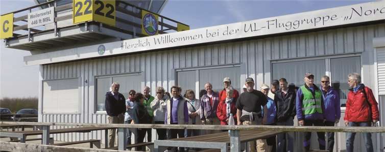 Der Ultraleicht-Flugplatz bei Schwarzmaar war eines der Ziele der Radtour. privat