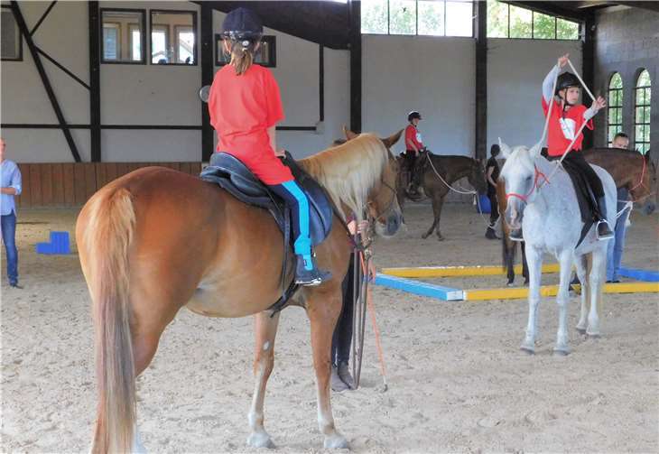 Der Umgang mit den Zügelnwar zunächst gar nicht so einfach.