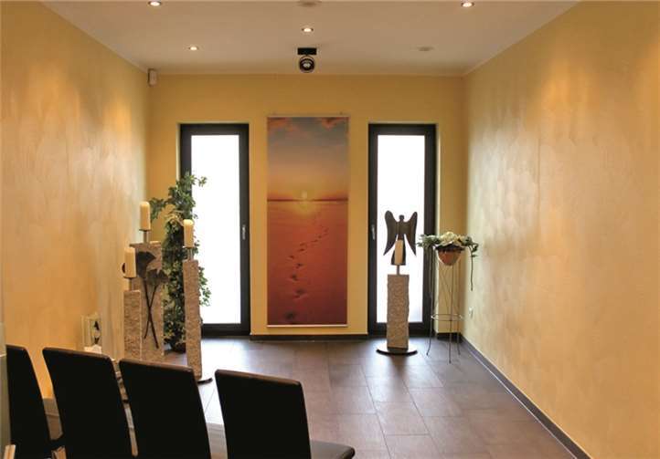 Der Verabschiedungsraum.