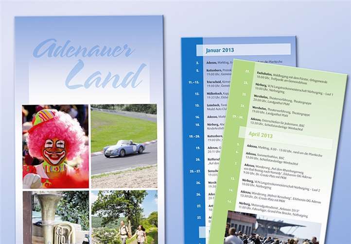 Der Veranstaltungskalender für das aktuelle Jahr. Tim Friedrich
