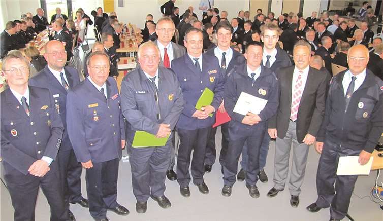 Der Verbandsfeuerwehrtag war der passende Rahmen für Beförderungen und Ehrungen.privat