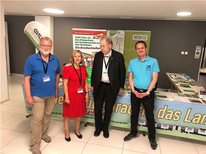 Der Verein Brexbachtalbahn zu Gast beim Deutschen Nahverkehrstag.  Foto: privat