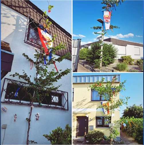 Der Verein Niederbieberer Bürger hatte die Bevölkerung zur Kirmes um Fahnenschmuck an den Häusern gebeten.