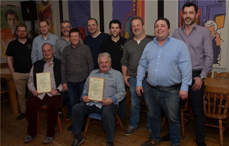 Der Verein ehemaliger Burschen Wollendorf bei der Jahreshauptversammlung.Foto: privat