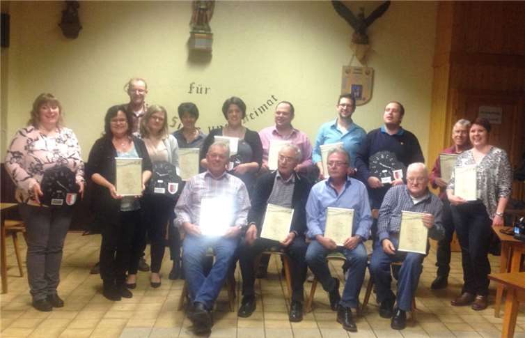 Der Verein ist stolz auf seine Mitglieder, die zusammen auf 455 Jahre Vereinserfahrung zurückblicken. MZ Plaidt