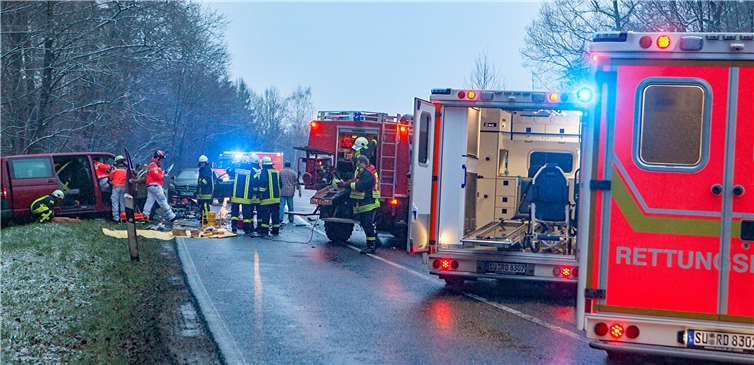 Der Verkehrsunfall auf der Landstraße 158 bei Meckenheim war für die Wachtberger Feuerwehr einer der größeren Einsätze 2018.