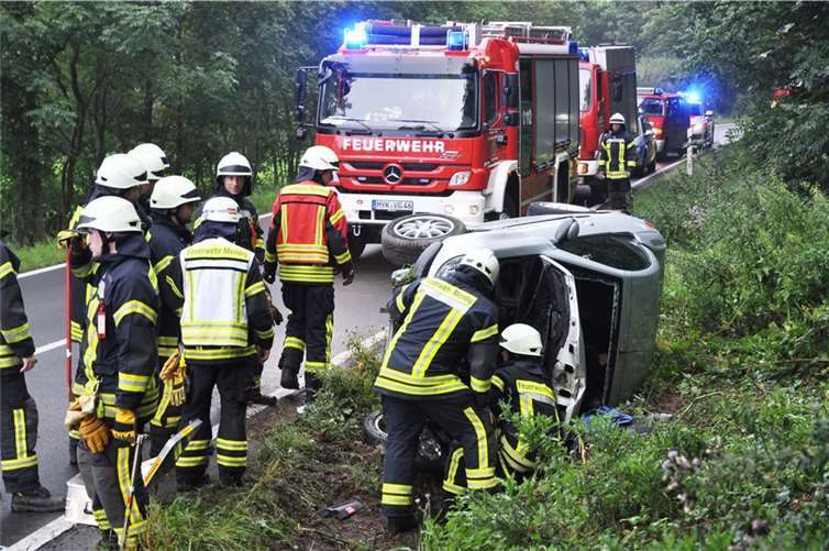Der Verunglückte Wagen überschlug sich auf die Seite WinklerTV
