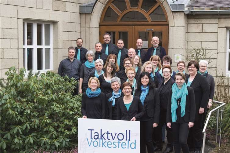 Der Volkesfelder Chor "Taktvoll" ist eine illustre Gruppe von Gesangsfreunden. FRE