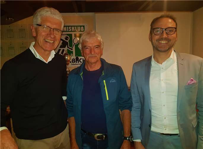Der Vorsitzende Wolf-Ulrich Scherhag (links) mit den beiden Referenten Mirko Staut (rechts) und Paul M. Kornacker.Foto: privat