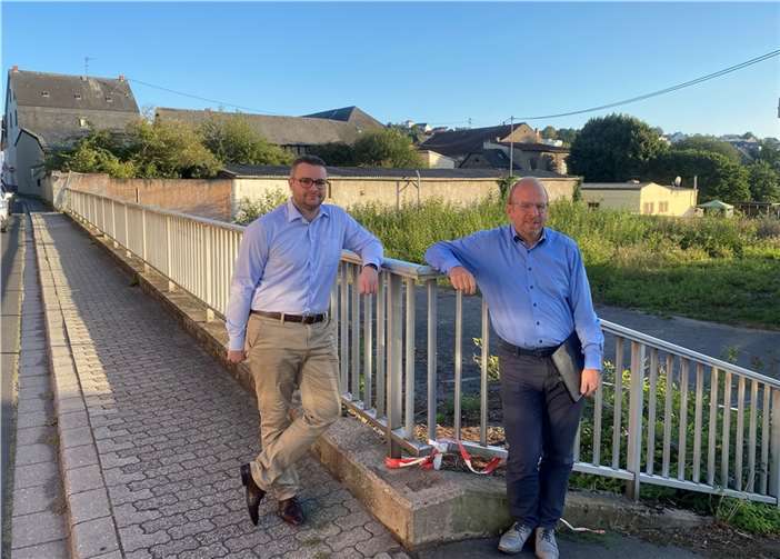 Der Vorsitzende der CDU-Fraktion Torsten Welling und der planungspolitische Sprecher der CDU, Frank Hastenteufel. Foto: CDU Ochtendung