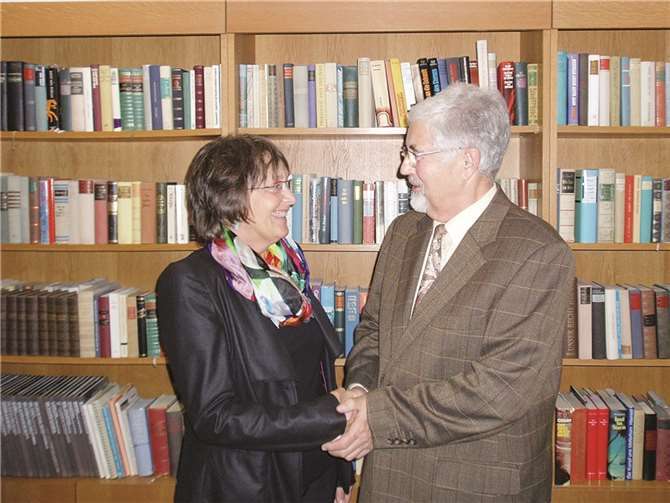 Der Vorsitzende des Fördervereins, Bernhard Ickenroth, begrüßte Dr. Heike Knops.privat