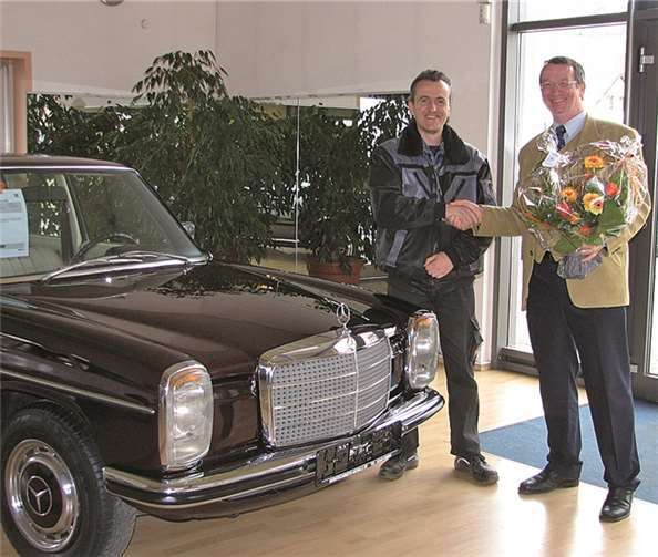 Der Vorsitzende des Gewerbevereins Bad Bodendorfer Unternehmen, Hans-Otto Schade (r.), begrüßte Herrn Kondic (l.).privat