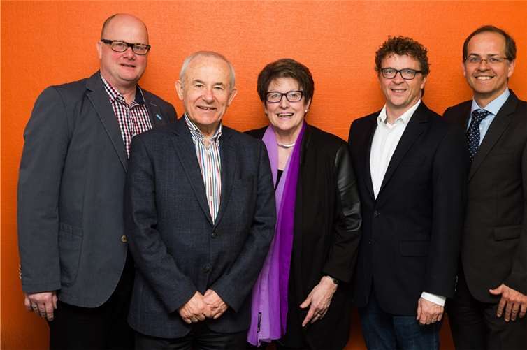 Der Vorstand: Rolf Mayer (v.li.n.re.), Hans-Dieter Gassen, Ingeborg Henzler, Carl-Bernhard von Heusinger und Klaus Schmidt. Kai Müller