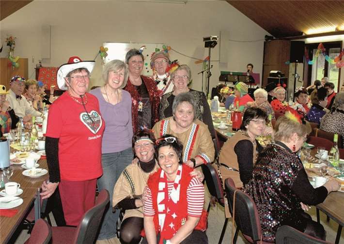 Der Vorstand der Frauengemeinschaft Schuld freute sich über eine wieder mal gelungene Veranstaltung.UM