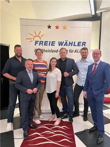 Der Vorstand der Freien Wähler RLP im Bezirk Nord.