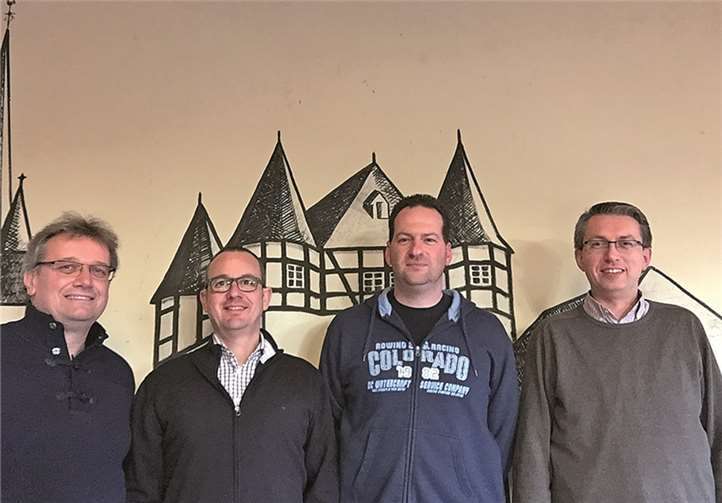 Der Vorstand der Leubsdorfer Schützen (von links): Schriftführer Gereon Krebs, Brudermeister Alexander Knopp, Hauptmann Jörg Weidenbach und Kassierer Stefan Rieke.privat