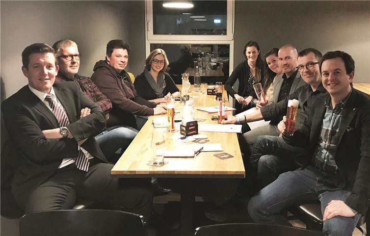 Der Vorstand der Mendiger Werbegemeinschaft bei seiner Sitzung am 17.01.2018. Foto: privat