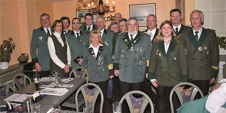 Der Vorstand der St. Sebastianus Schützen Sinzig. RÜ