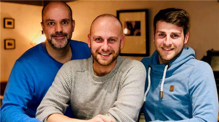 Der Vorstand der neuen KG Rot-Weiß Kesseling. privat